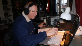 Henk PA0HFT actief op 40 meter.